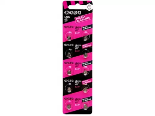 Элемент питания  AG4  ФАZА  LR626 BL-10 (цена за 1 элемент)