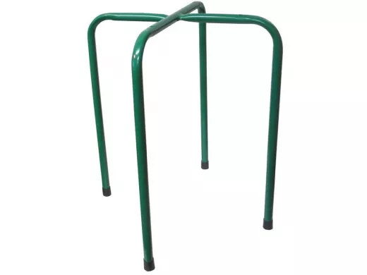 Каркас для табурета "TABURETTO-14910" зелёный с колпачками и отверстиями для крепления сиденья, 16мм