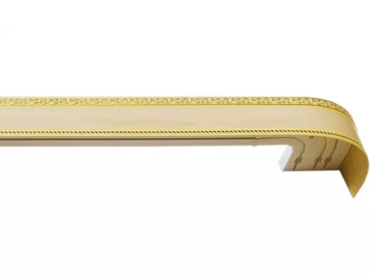 180см карниз ЕСЕНИН СЕРЕБРО 3х рядный с декор. планкой 70мм КОТО гл. в инд. уп. ультракомпакт