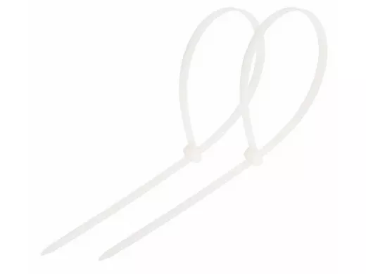 250х4мм кабельный хомут (стяжка нейлонoвая) nylon белая (100 шт) белая REXANT
