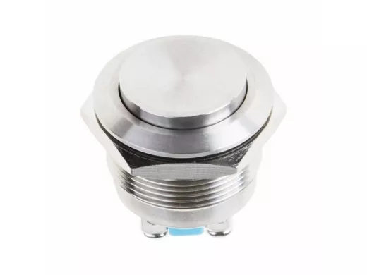 Кнопка  антивандальная диаметр 22мм  Б/Фикс (2с винт) (ON)-OFF вогнутая  REXANT