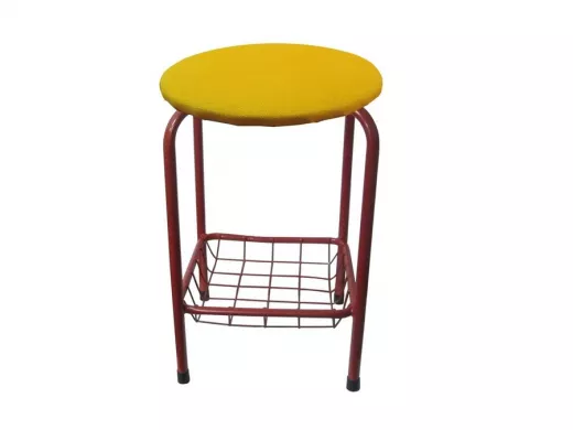 Табурет с подставкой для ног и корзинкой для вещей 