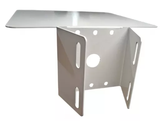 Кронштейн с козырьком для крепления поворотной видеокамеры на столб 