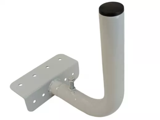 Кронштейн антенный на торец крыши, поворотный, вверх 50 см, 5х15см "ТОРЕЦКРЕП-217483" серый, 32мм