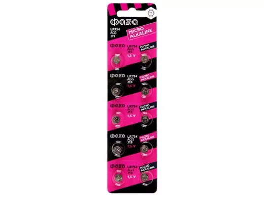 Элемент питания  AG5  ФАZА  AG 5  LR754 BL-10