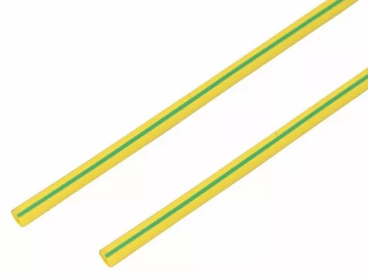 6.0 / 3.0 мм 1м термоусадка желто-зеленая  REXANT