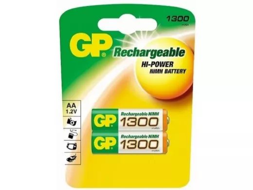 Аккумулятор AA 1300 mAh 1,2В  GP  130AAHC BL-2  NiMH