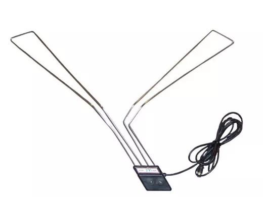 "VHF-TV-UHF  CHROM" автомобильная желобковая телевиз DVB-T2 антенна; цвет серый; 2,5метра;штекер ТВ