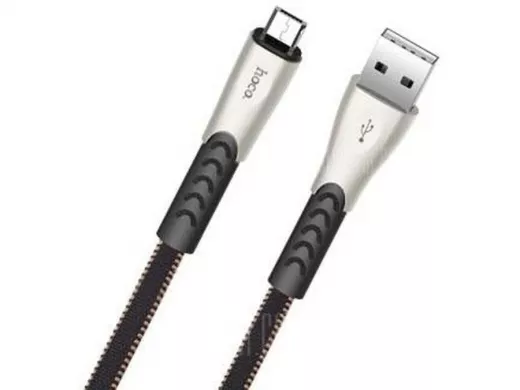 Кабель микро USB (AM/microBM)  HOCO U48 Premium  (120см) чёрный