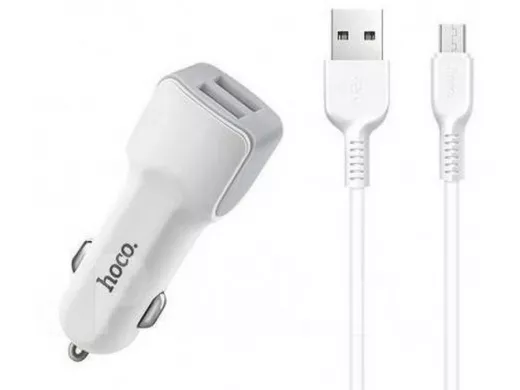 ЗУ в прикуриватель HOCO Z23 MicroUSB (2400mA,5V)