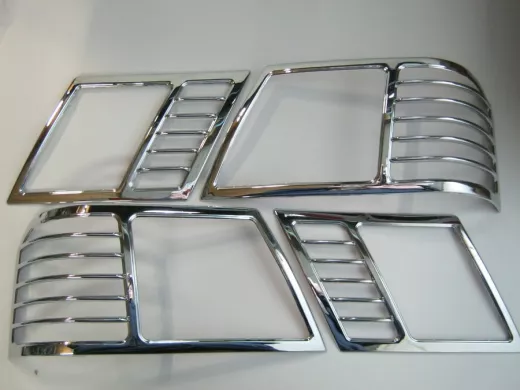 Накладки декоративные хром ВАЗ 2115 на фонари 8453   01307 (цена за набор из 2шт)