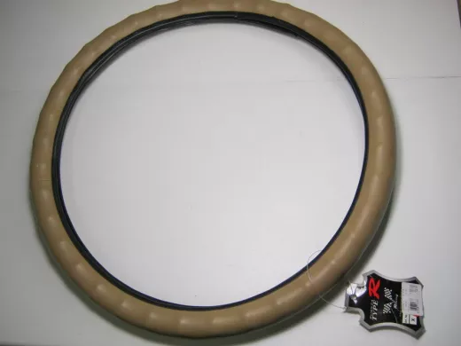 Оплетка на руль 40 см. L 987B кож-зам кофе с молоком кт "пальцы"